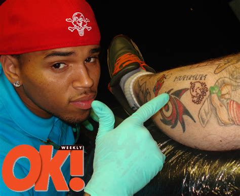 Chris Brown Tats Up Rihannas Tattoo Artist Bang Bang