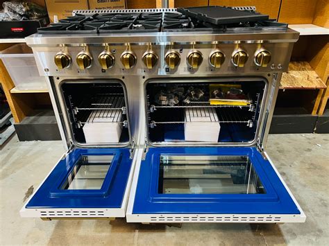 JANSKA Professional Series 48 in. 6.7 cu. ft. 8-Burners Double Oven Gas