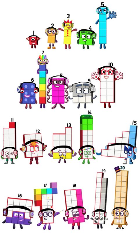 Numberblocks Wearing Headphones By Alexiscurry On Deviantart
