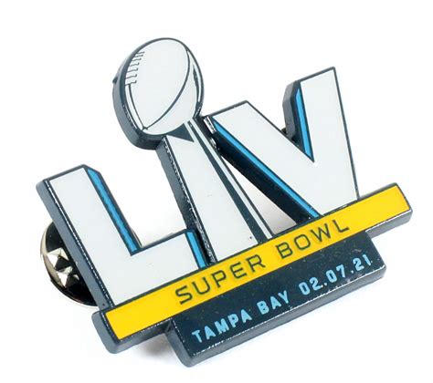 Super Bowl Lv 55 Commemorative Lapel Pin Tampa Bay 020721