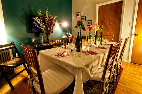 In the kitchen, stash a filled creamer in the fridge and have the coffeemaker ready for action. 5 Steps to Host a Dinner Party in a Small Space