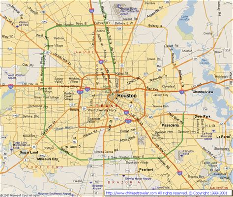 A Map Of Houston Texas United States Map