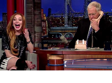 Lindsay Lohan And David Letterman Prank Call Oprah Watch The Funny