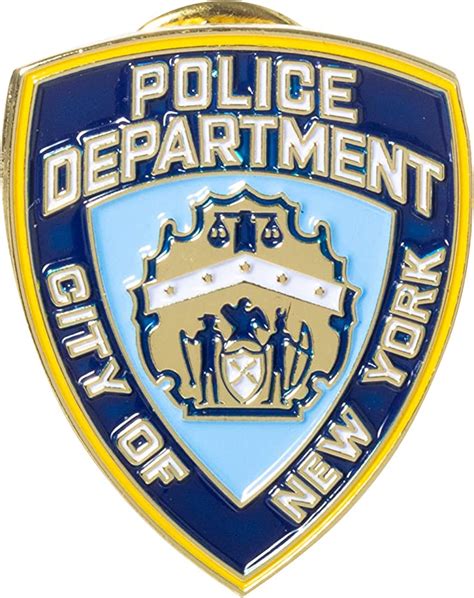 官方的纽约市警察局纽约纪念品翻领别针 亚马逊中国 珠宝首饰