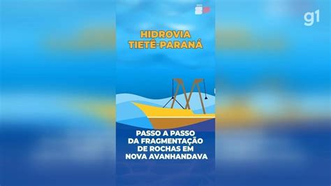 Vídeo mostra como é feita a detonação de rochas para ampliar canal de