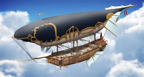 Biggest Possible Steampunk Airship Steampunk Airship Airship