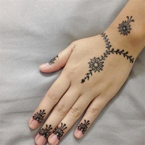 Henna Tangan Simple Dan Mudah Materi Siswa