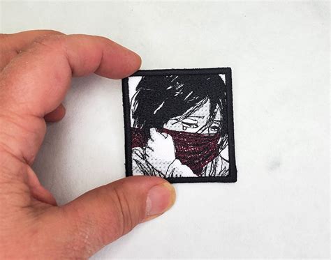 Mikasa Ackerman Attack On Titan Anime Backpack Patch Etsy In 2022