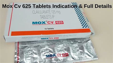 Mox Cv 625 Tablets Indication And Full Details Youtube