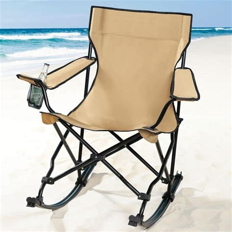 Furniture Cool Camping Rocking Chair And Black Iron Outdoor Folding Intended For Folding Rocking Chairs 