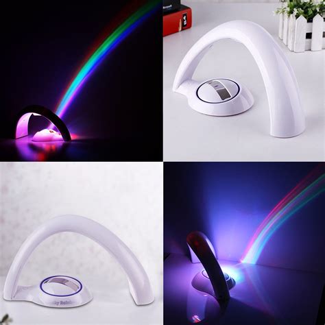 Magical Romantic Led Rainbow Projector Colourful Night Light Lamp Home Decor Ebay