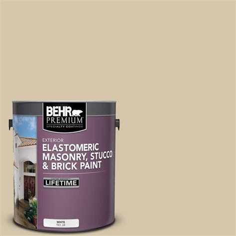 BEHR PREMIUM 1 Gal YL W11 Khaki Shade Elastomeric Masonry Stucco And