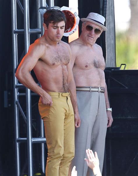 Hot At Any Age Shirtless Zac Efron 27 And Robert De Niro 71 Flex