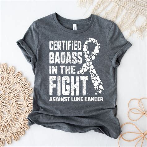 lung cancer ribbon etsy