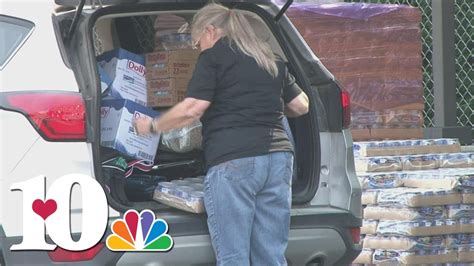 Second Harvest Food Bank Hosts Drive Thru Food Pantry To Feed Hungry