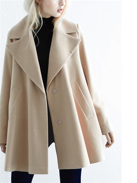 Lyst Warehouse Swing Coat In Natural