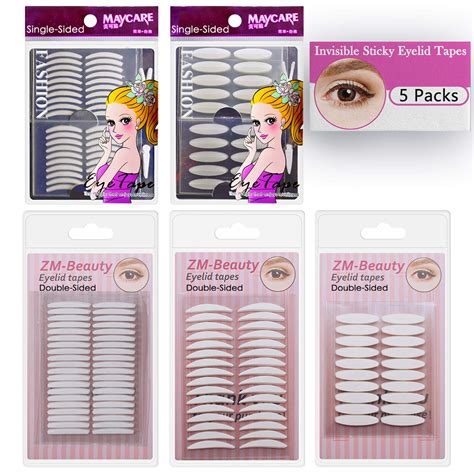 Buy 5 Packs Natural Invisible Singledouble Side Eyelid Tapes Stickers