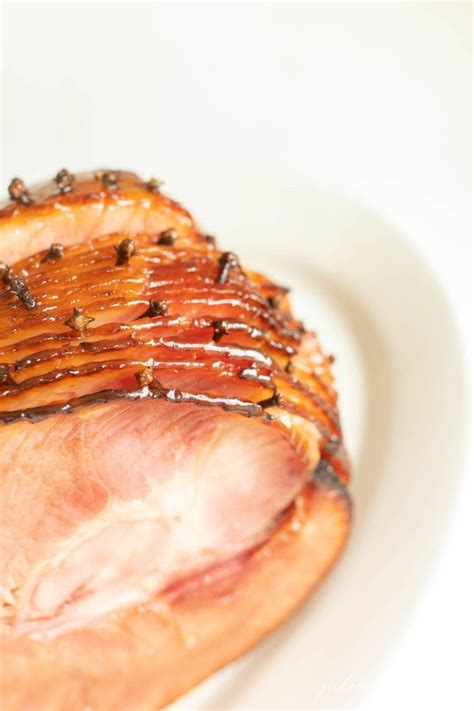 Honey Glazed Ham Easy Honey Ham Recipe Julie Blanner