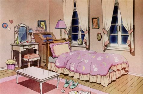 Mizunocaitlin Anime Room Bedroom Drawing Sailor Moon