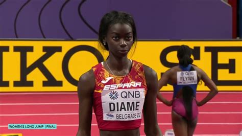 Fatima Diame Spain Long Jump World Indoor Championships 2022 Youtube