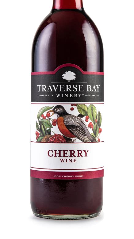 Traverse Bay Michigan Cherry Wine Red