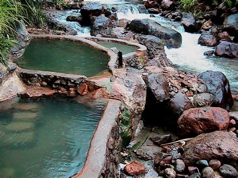 natural hot springs in dominica nature island of the caribbean at shangri la the scene is