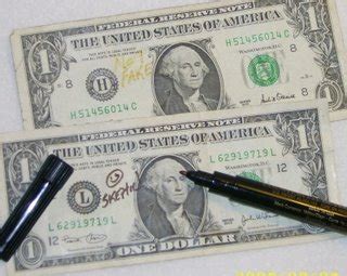 The pen contains a chemical which reacts with starch, which is only present in paper with wood pulp. THE CALLADUS BLOG: Testing the Counterfeit Money Detector ...