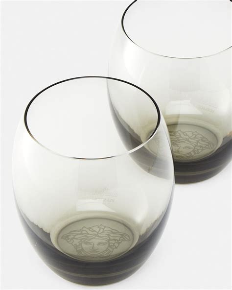 Versace Medusa Lumière Haze Whiskey Glasses 2 Set Home Collection Online Store Eu
