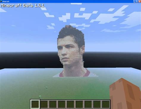 Christiano Ronaldo Minecraft Art Youtube