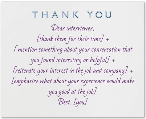 What To Write In A Thank You Note After An Interview