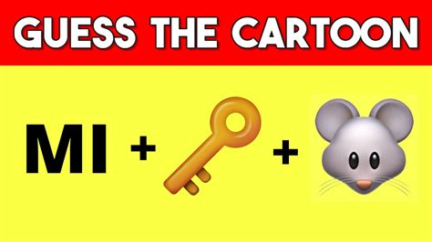 Guess The Cartoon Charactershow From The Emojis Fun Emoji Game