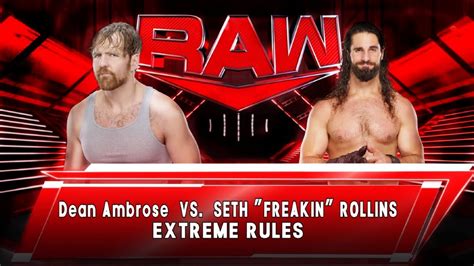 Dean Ambrose Return Vs Seth Rollins Wwe Extreme Rules 2k23 Youtube