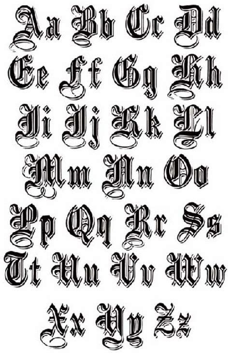 Letras Antiguas Para Copiar Tattoo Lettering Fonts