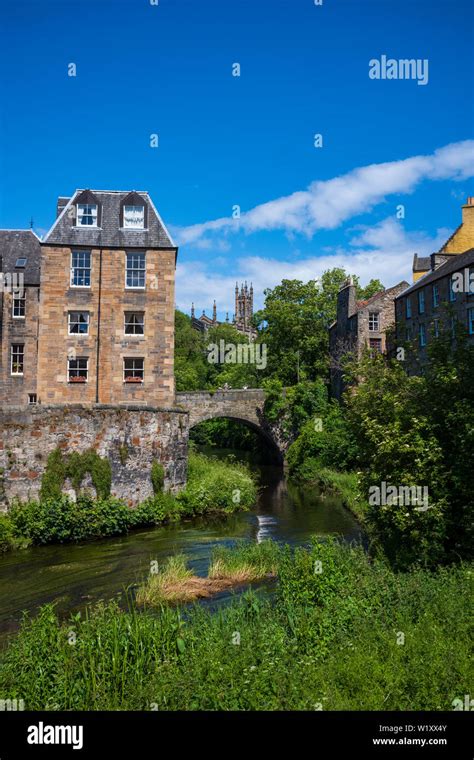 Dean Village In Edinburgh Scotland Is Known As The Water Of Leith