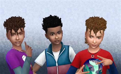 Sims 4 Hairs Mystufforigin Brillit Boy Curls Conversion