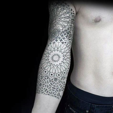 47 cool geometric tattoo sleeve designs for men [2024 guide]