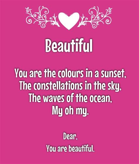You are a testimony that dreams come true. You're So Beautiful Poems for Her | Sweet quotes, Your ...