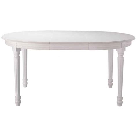 Round Extending 4 8 Seater White Dining Table L120200 Louis Maisons