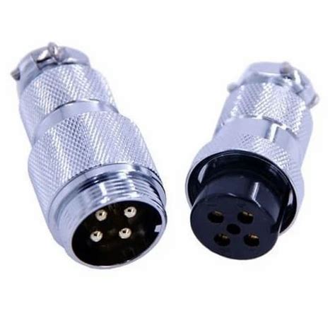 4 Pin Metal Circular Connector Male Female At Rs 60piece Female