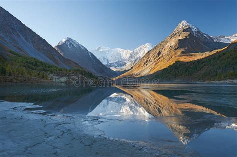 Beautiful Autumn Landscape Altai Mountains Russia Stock Photo Image