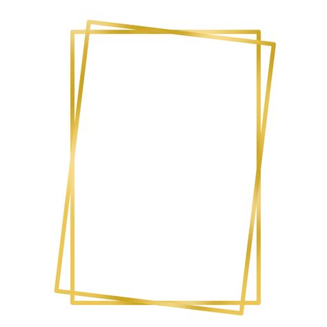 Elegant Golden Frame Png