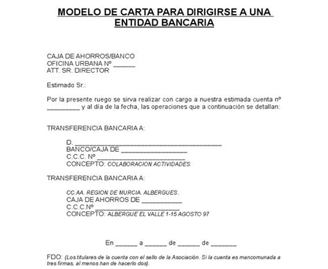 Modelo De Carta De Transferencia