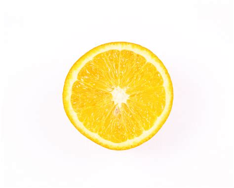 One Half Slice Of An Orange