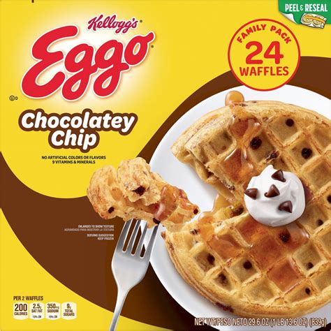 Eggo Chocolatey Chip Waffles 296 Oz 24 Count Nepal Ubuy