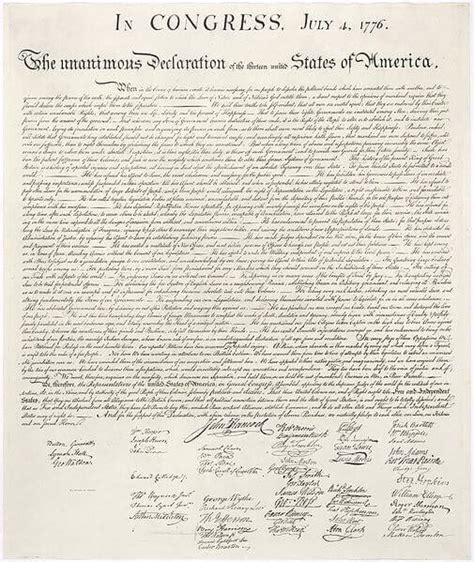 The Declaration Of Independence In Modern English Independence Day