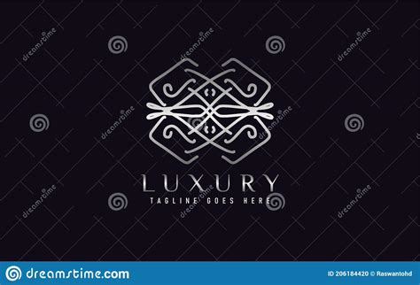 Luxury Logo Design Elegant Symbol With Geometric Modern Lines