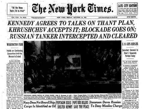 The Cuban Missile Crisis And Its Relevance Today The New York Times