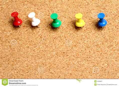 Message Board With Pins Stock Image Image Of Accessory 4508821