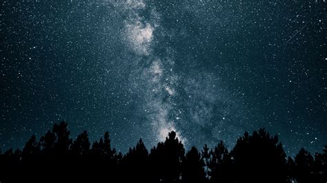 Download Wallpaper 2048x1152 Starry Sky Milky Way Stars Night