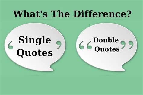 Best Single Quotes Vs Double Quotes Whats Difference 2023